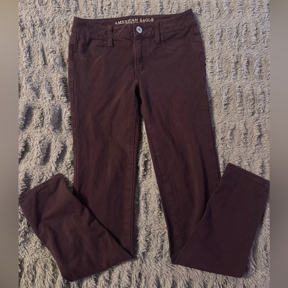 American Eagle Plum jeggings- size 4